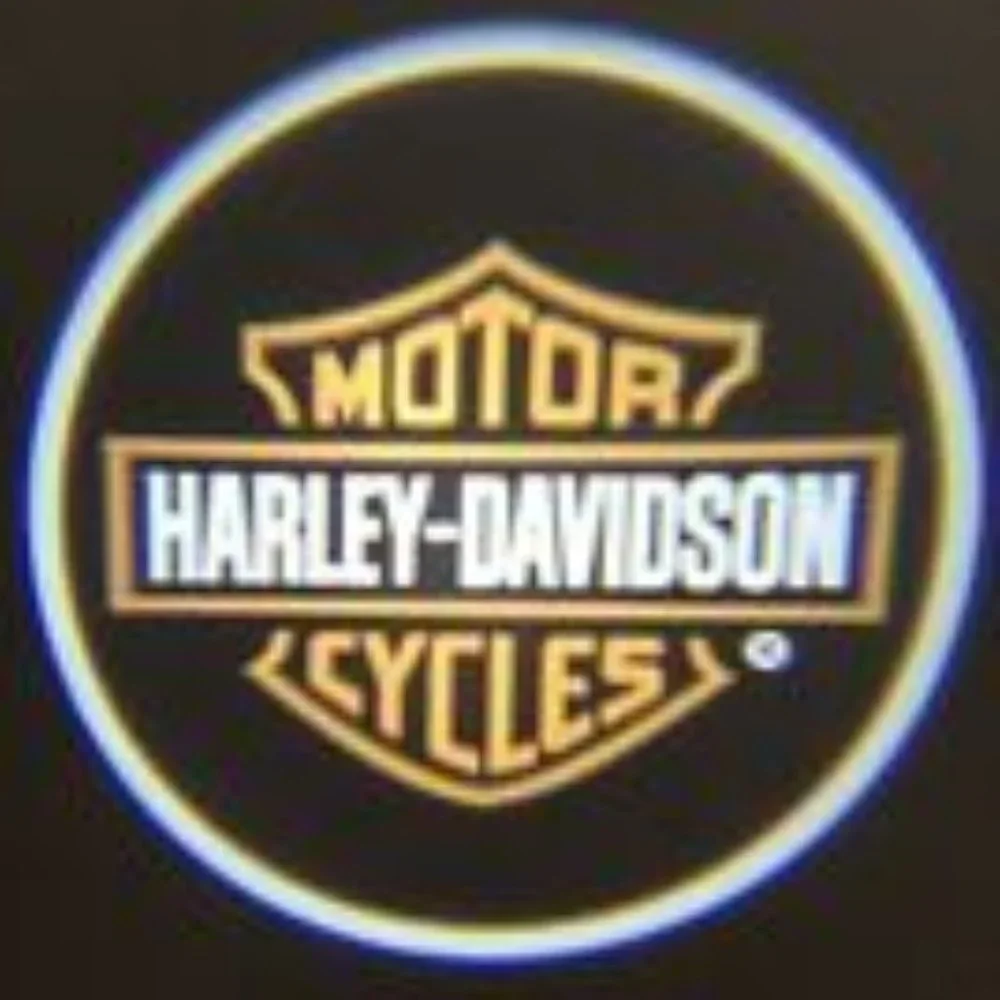 2x PCs Harley Davidson Logo Wireless Car Door Welcome Laser Projector Emblem